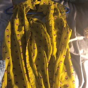 button up blouse/tank top